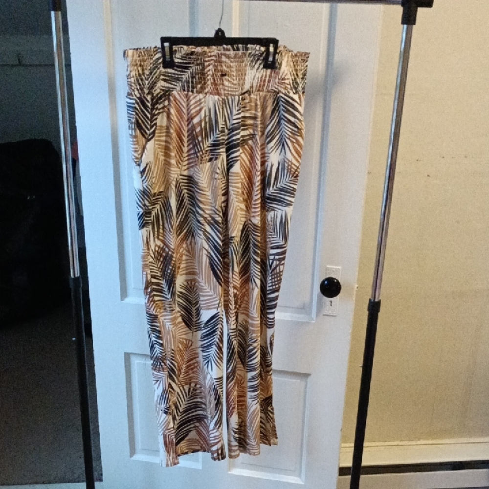 Robert Louis Tropical Leaf Maxi Pants